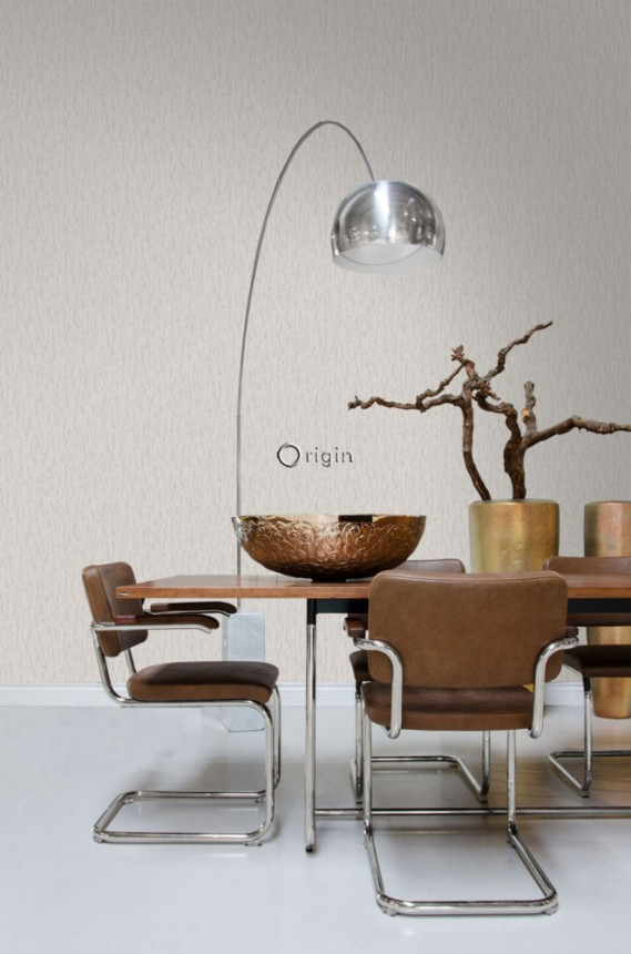Non-woven wallpaper, imitation of gray stone 347587, Matières - Stone, Origin