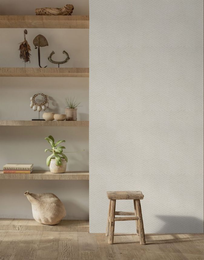 Geometric beige-gold non-woven wallpaper EE2102, Elementum, Grandeco