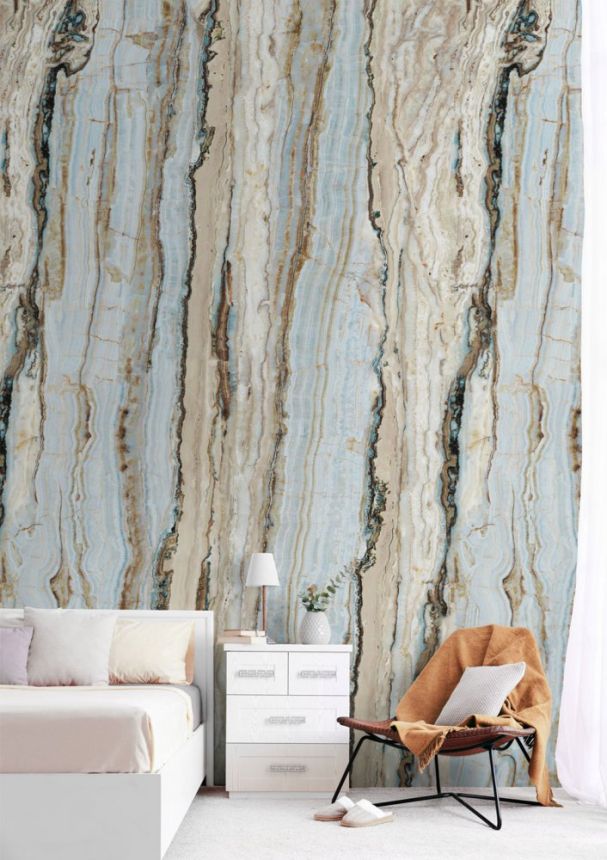 Beige wallpaper, Marble, A50802, One roll, one motif 2, Grandeco