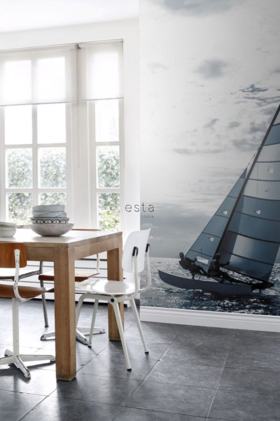 Non-woven wall mural Sailboat 158846, 186 x 279 cm, Regatta Crew, Esta Home