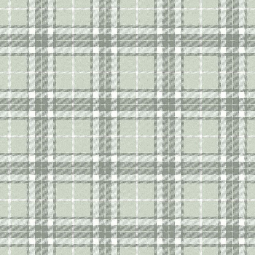 Non-woven wallpaper, imitation plaid fabric 138952, Regatta Crew, Esta Home