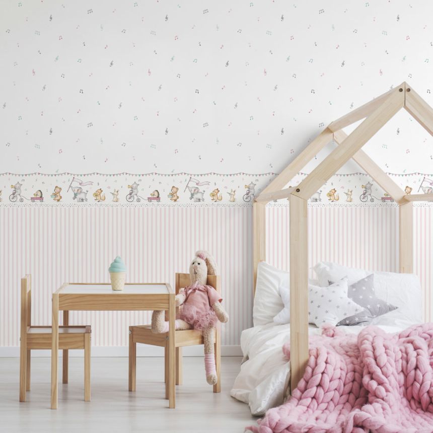Children's self-adhesive border with animals 472-2, Pippo, ICH Wallcoverings
