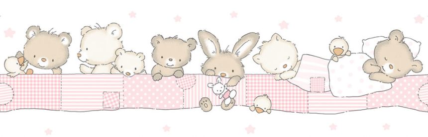 Children's self-adhesive border with animals 471-2, Pippo, ICH Wallcoverings
