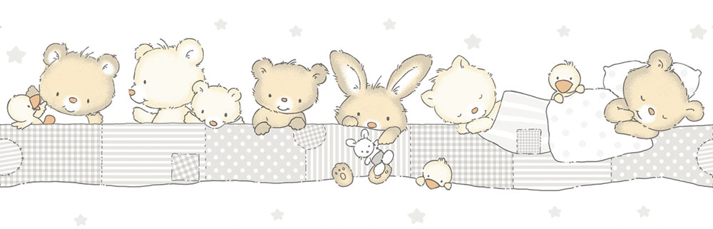 Children's self-adhesive border with animals 471-1, Pippo, ICH Wallcoverings