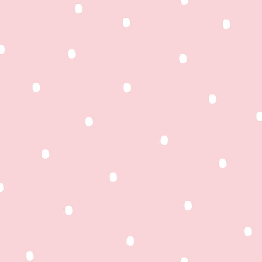 Paper wallpaper pink with dots / spots 460-2, Pippo, ICH Wallcoverings