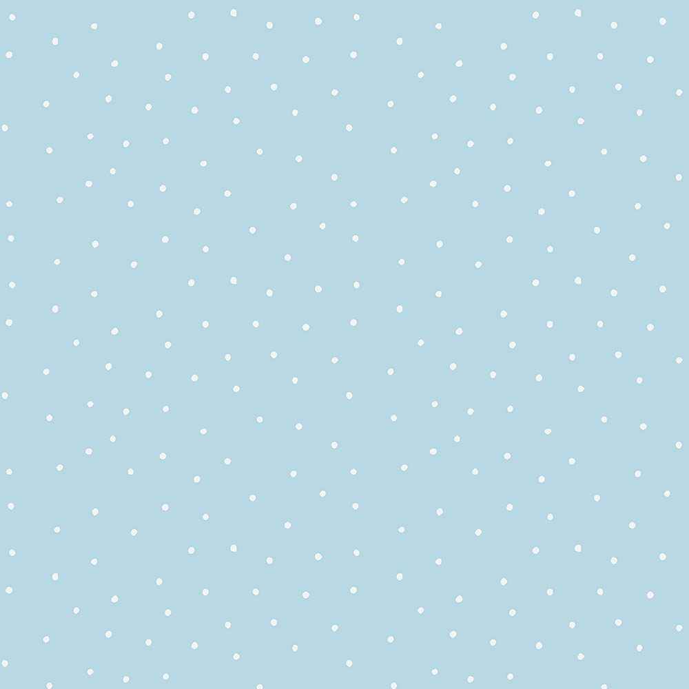 Blue paper wallpaper with dots 459-1, Pippo, ICH Wallcoverings