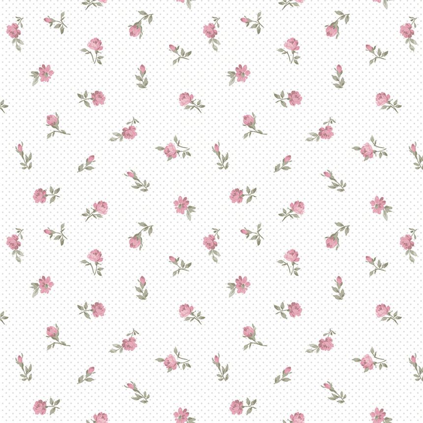 Romantic paper wallpaper flowers 455-2, Pippo, ICH Wallcoverings