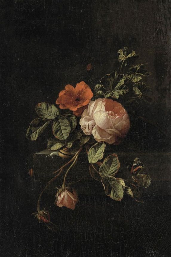 Non-woven wall mural with roses 158884, 186 x 279 cm, Blush, Esta Home