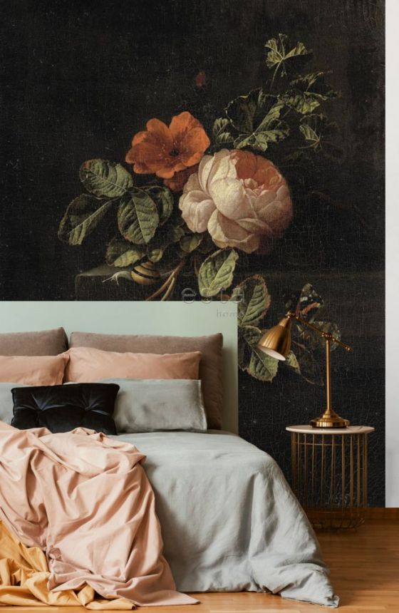 Non-woven wall mural with roses 158884, 186 x 279 cm, Blush, Esta Home