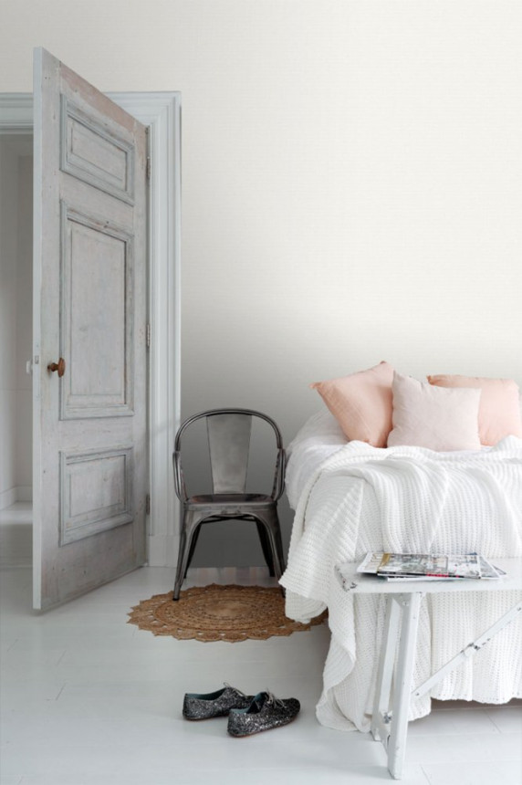 Non-woven wallpaper, natural fabric imitation 148738, Blush, Esta Home