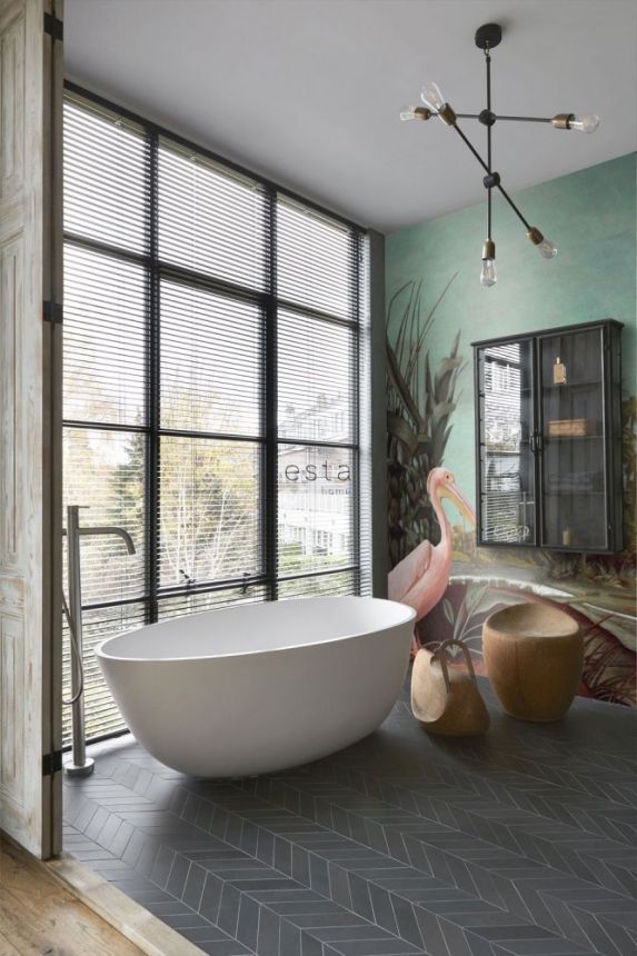 Non-woven wall mural - birds, pelican, nature 158948, 200x279cm, Paradise, Esta