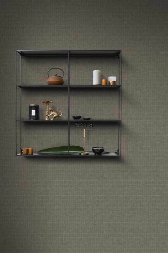 Non-woven wallpaper - imitation gray skin 139186, Paradise, Esta Home