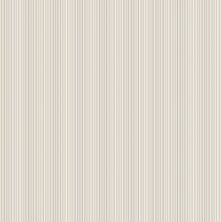 Beige non-woven stripes wallpaper - metallic stripes 346808, Precious, Origin