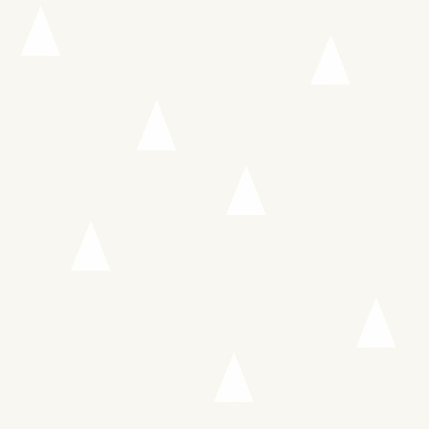 Metallic  geometric pattern wallpaper with white triangles 347700, Precious, Origin