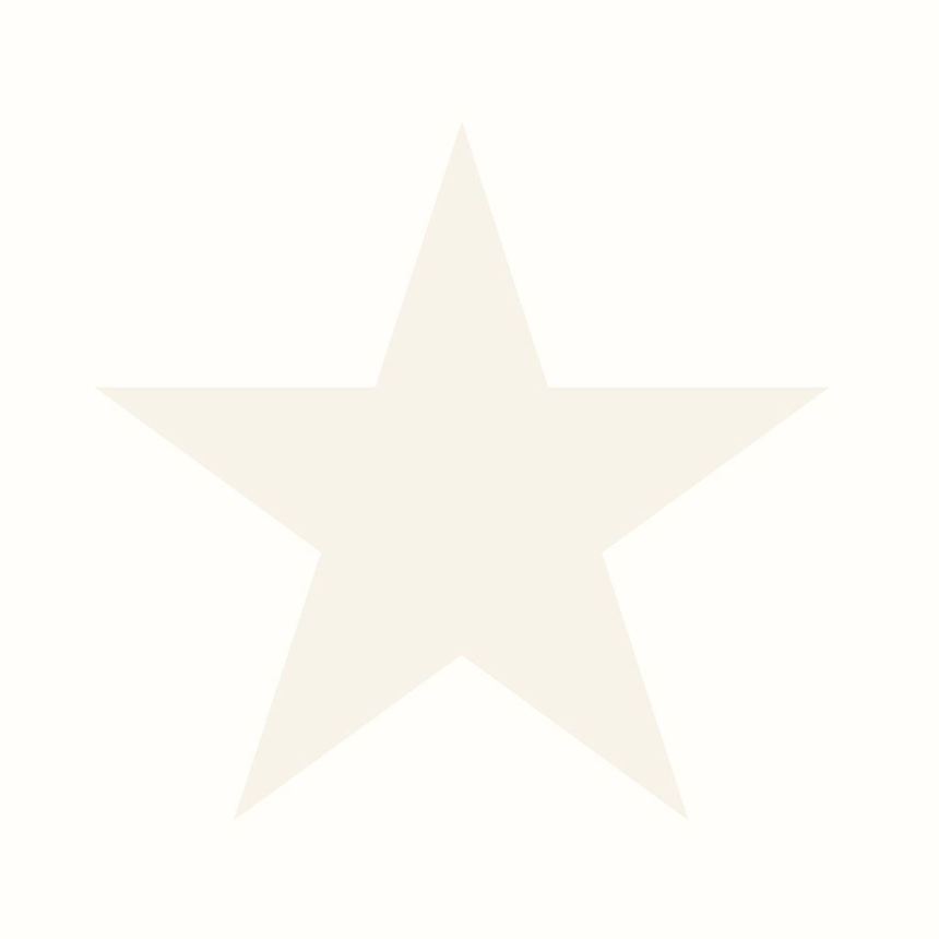 White non-woven wallpaper with beige stars 346824, Precious, Origin