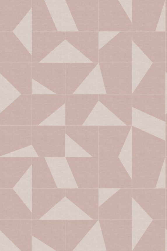 Non-woven pink geometric wall mural 357231, 200 x 300 cm, Natural Fabrics, Origin