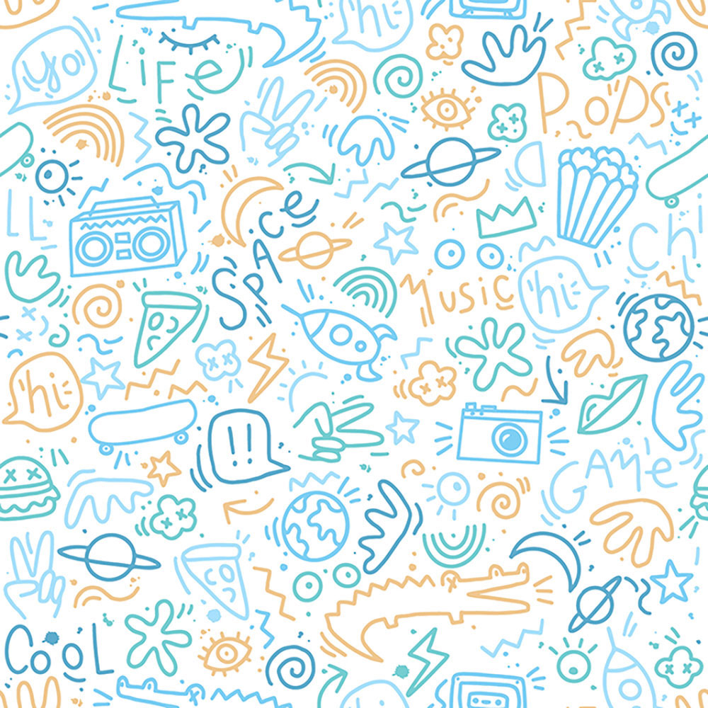 Non-woven wallpaper for teenagers - graphic motifs M45701, My Kingdom, Ugépa
