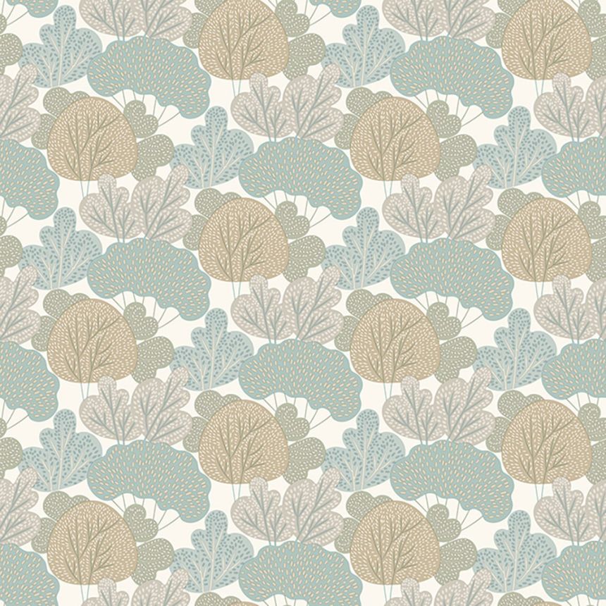 Non-woven children's wallpaper with plants, trees A96804, My Kingdom, Ugépa