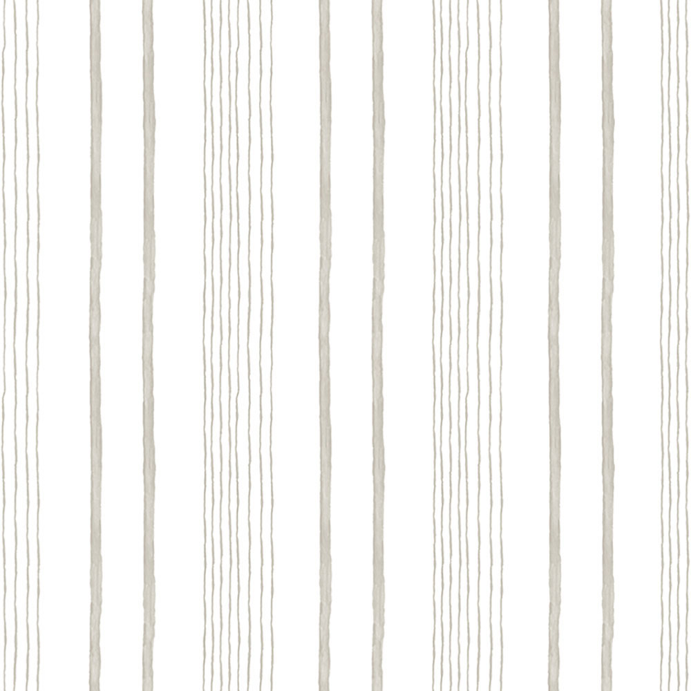 Non-woven white wallpaper with gray stripes M33307, My Kingdom, Ugépa