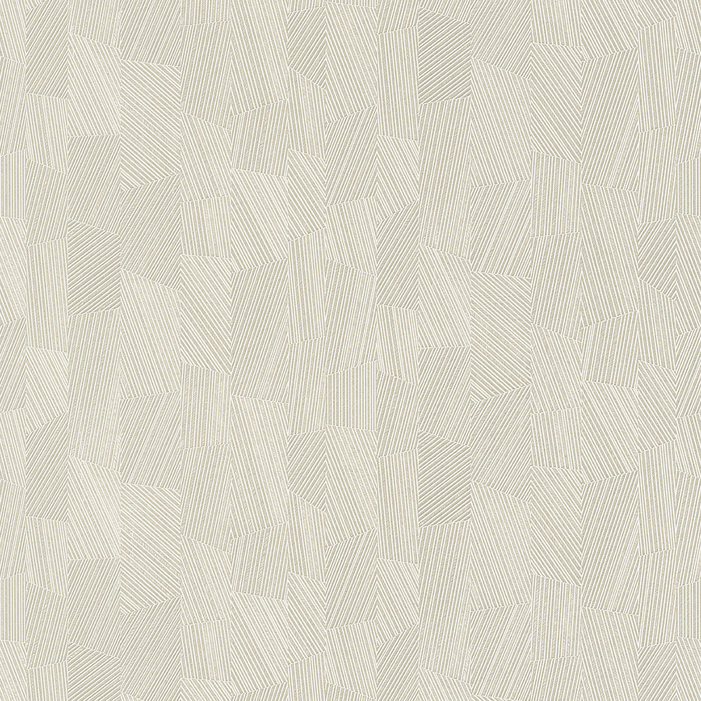Geometric pattern wallpaper, beige with metallic reflections MU3002 Muse, Grandeco