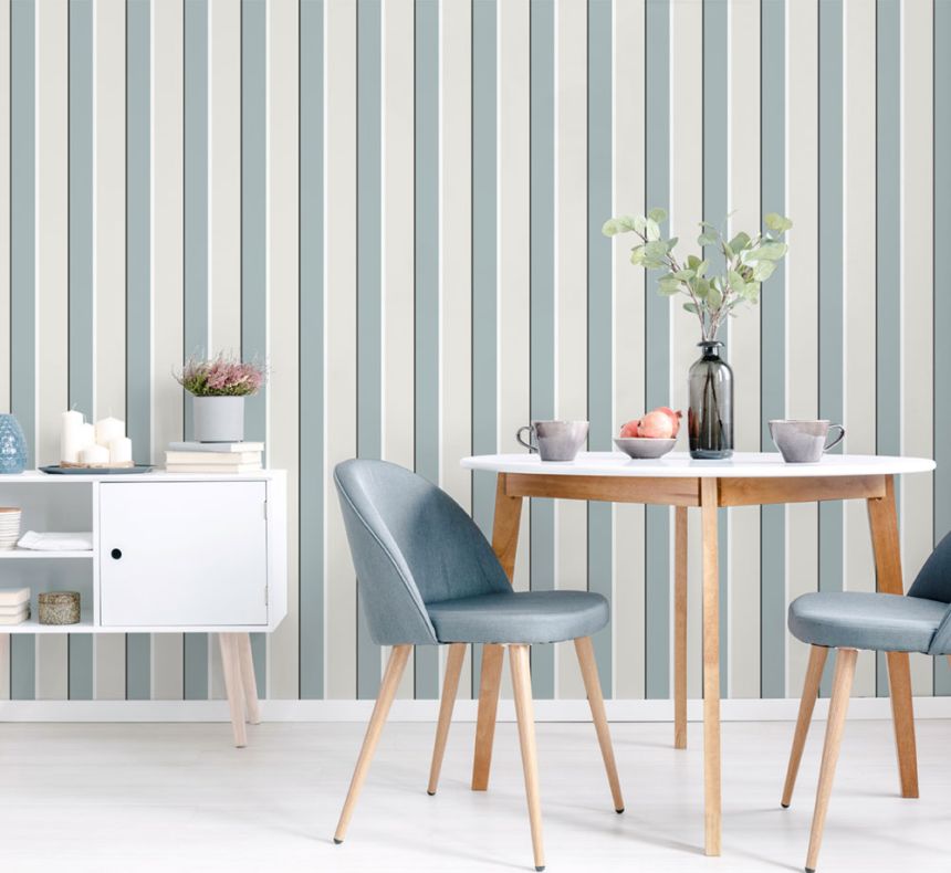 Pink non-woven stripes wallpaper 6508-4, Batabasta, ICH Wallcoverings