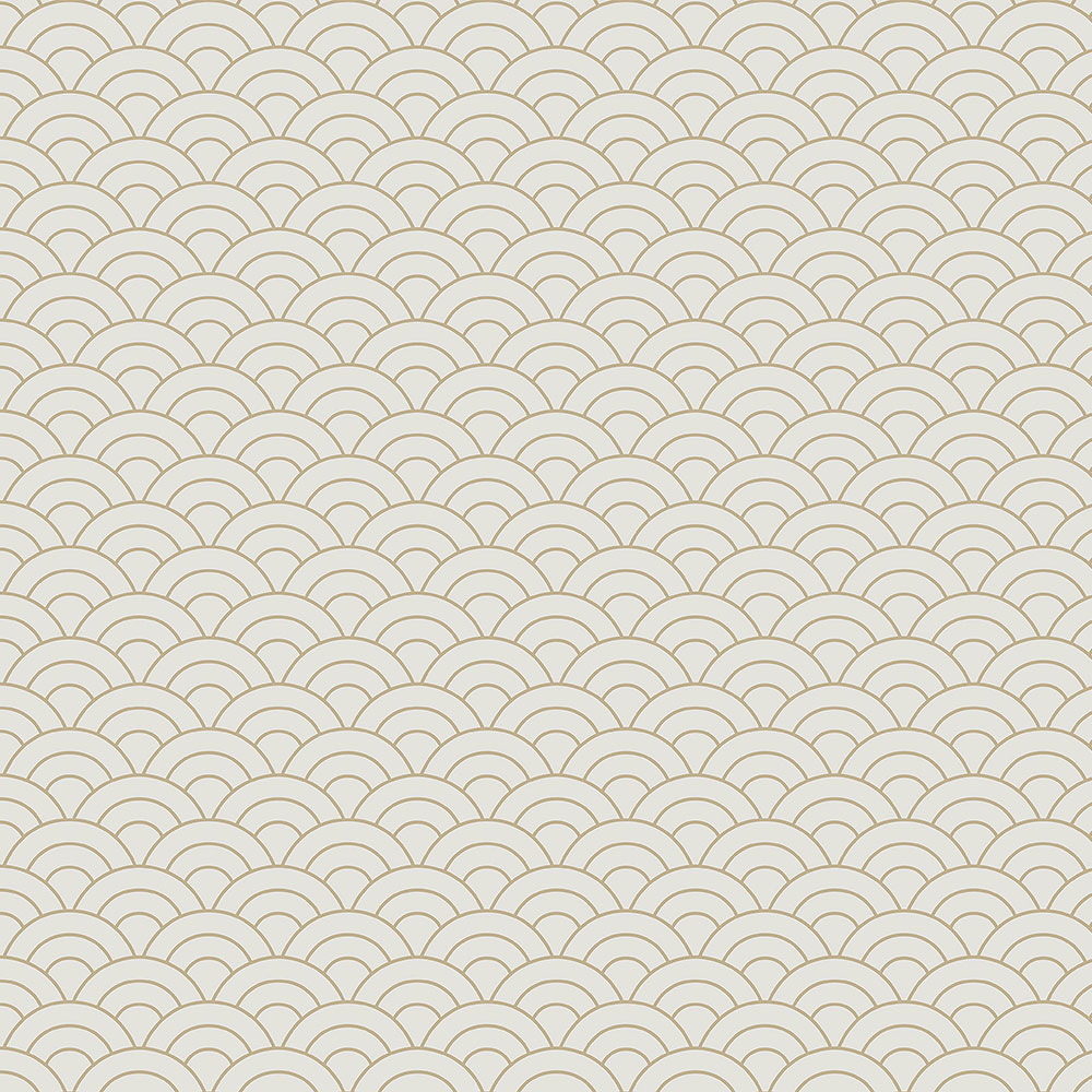 Beige-gold non-woven wallpaper, arched pattern 6506-2, Batabasta, ICH Wallcoverings