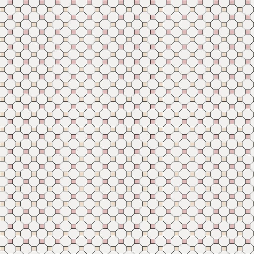 Non-woven wallpaper, colorful mosaic 6504-4, Batabasta, ICH Wallcoverings