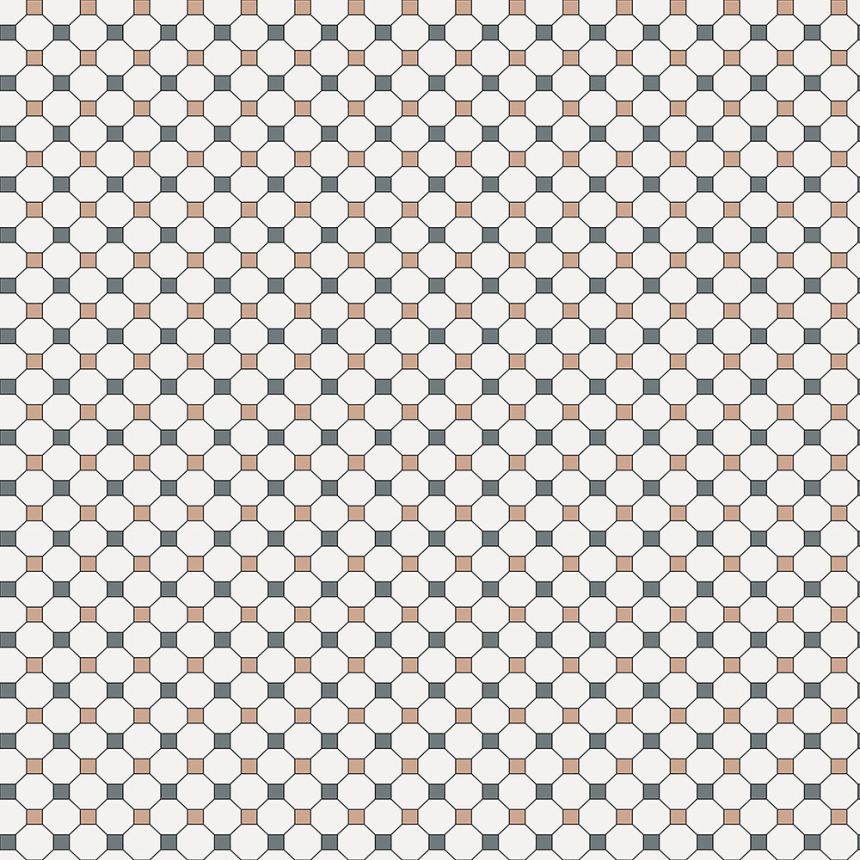 Non-woven wallpaper, mosaic, mosaic tiling 6504-3, Batabasta, ICH Wallcoverings