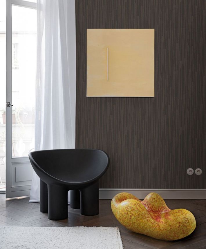 Gray non-woven stripes wallpaper 32106, Textilia, Limonta