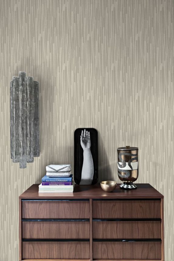 White non-woven wallpaper with flowers 32101, Textilia, Limonta
