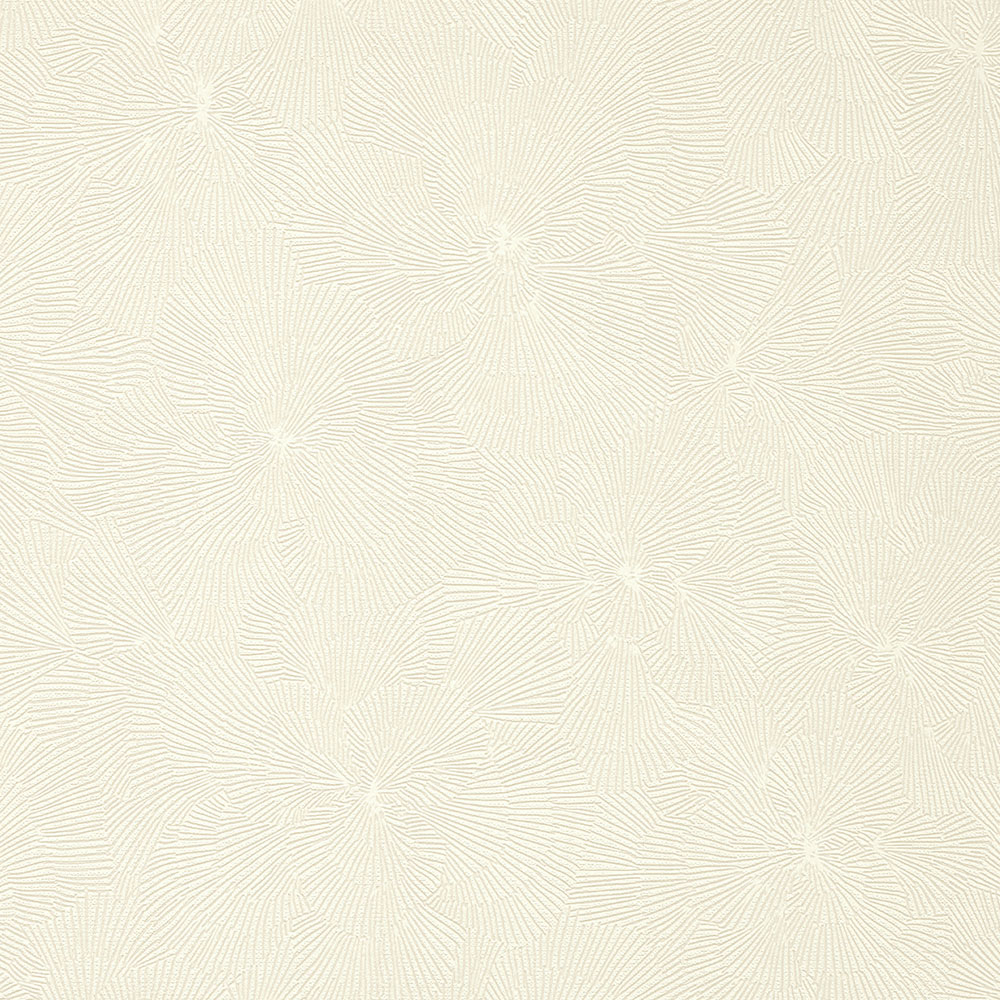 White non-woven wallpaper with a vinyl surface, Flowers 32001, Textilia, Limonta