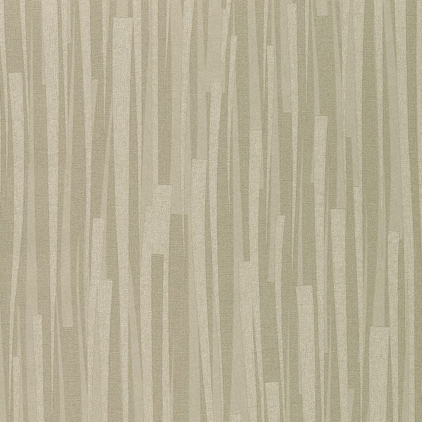 Grey-green non-woven stripes wallpaper 32105, Textilia, Limonta