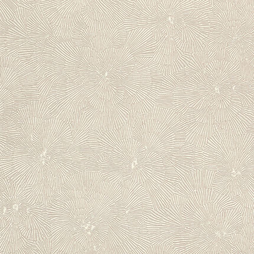 Beige non-woven wallpaper with flowers 32006, Textilia, Limonta