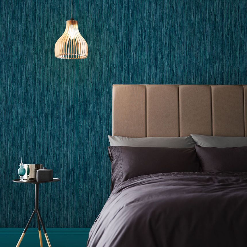 Wallpaper, turquoise, stripes, 111725, Arboretum, Graham Brown Premium