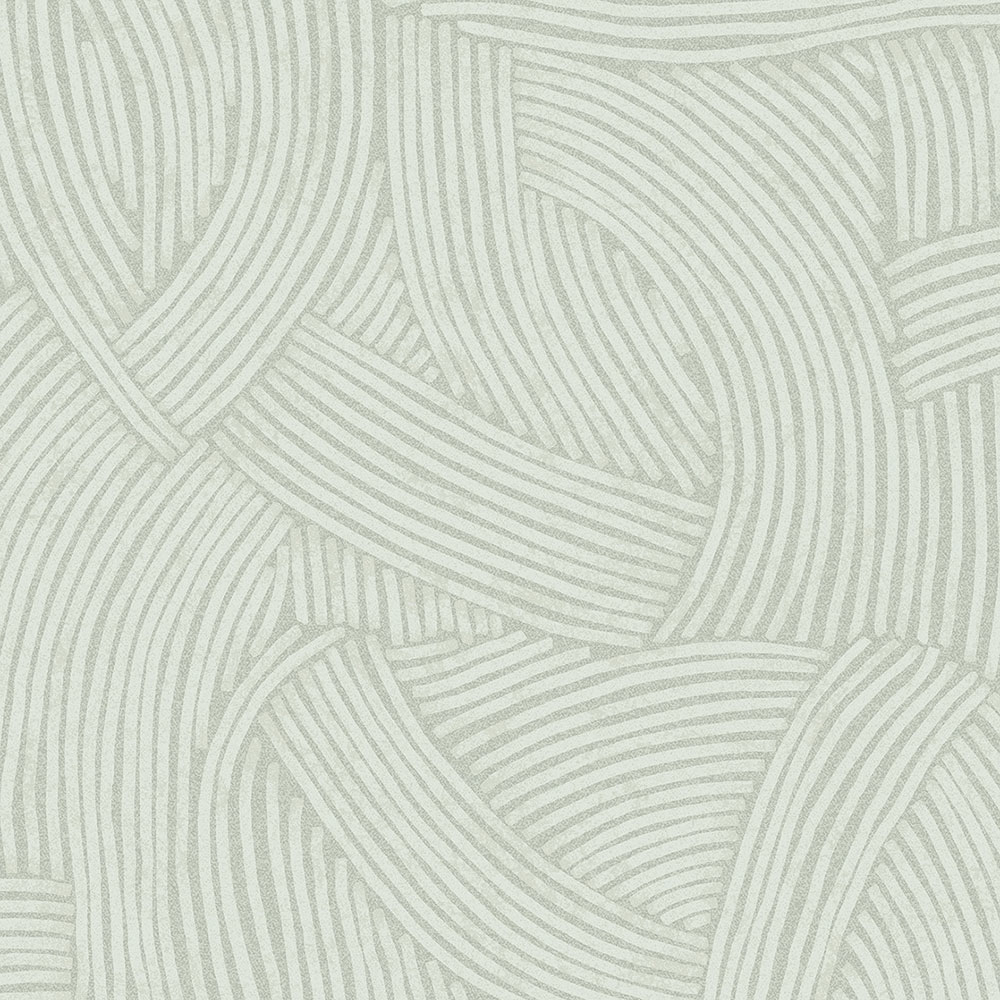 Gray-green wallpaper with graphic ethno pattern 318014, Twist, Eijffinger