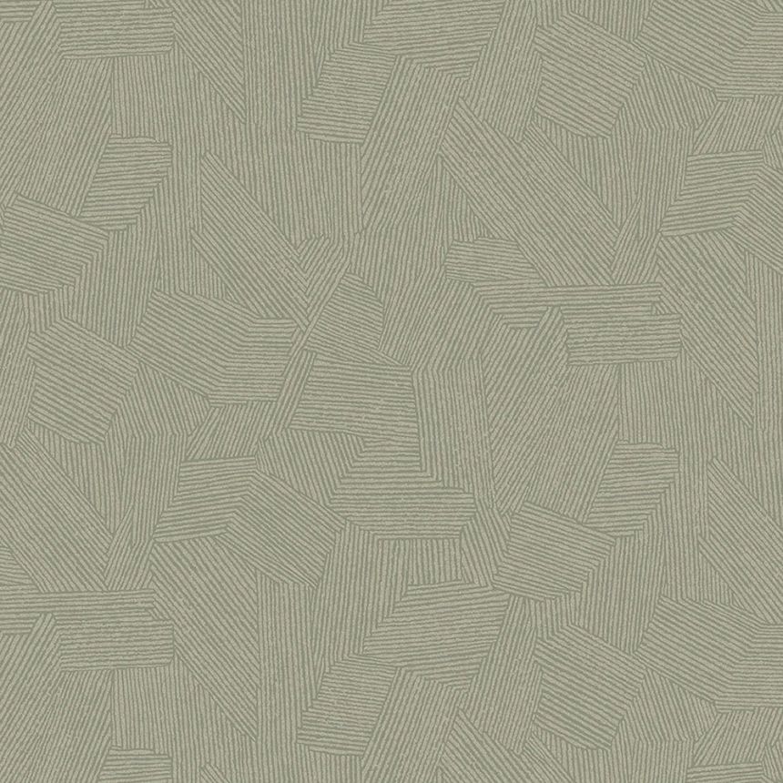 Green wallpaper with graphic ethno pattern 318007, Twist, Eijffinger