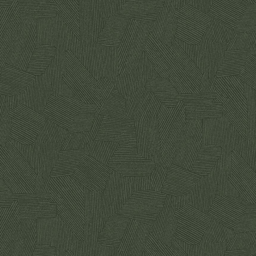 Green wallpaper with graphic ethno pattern 318005, Twist, Eijffinger