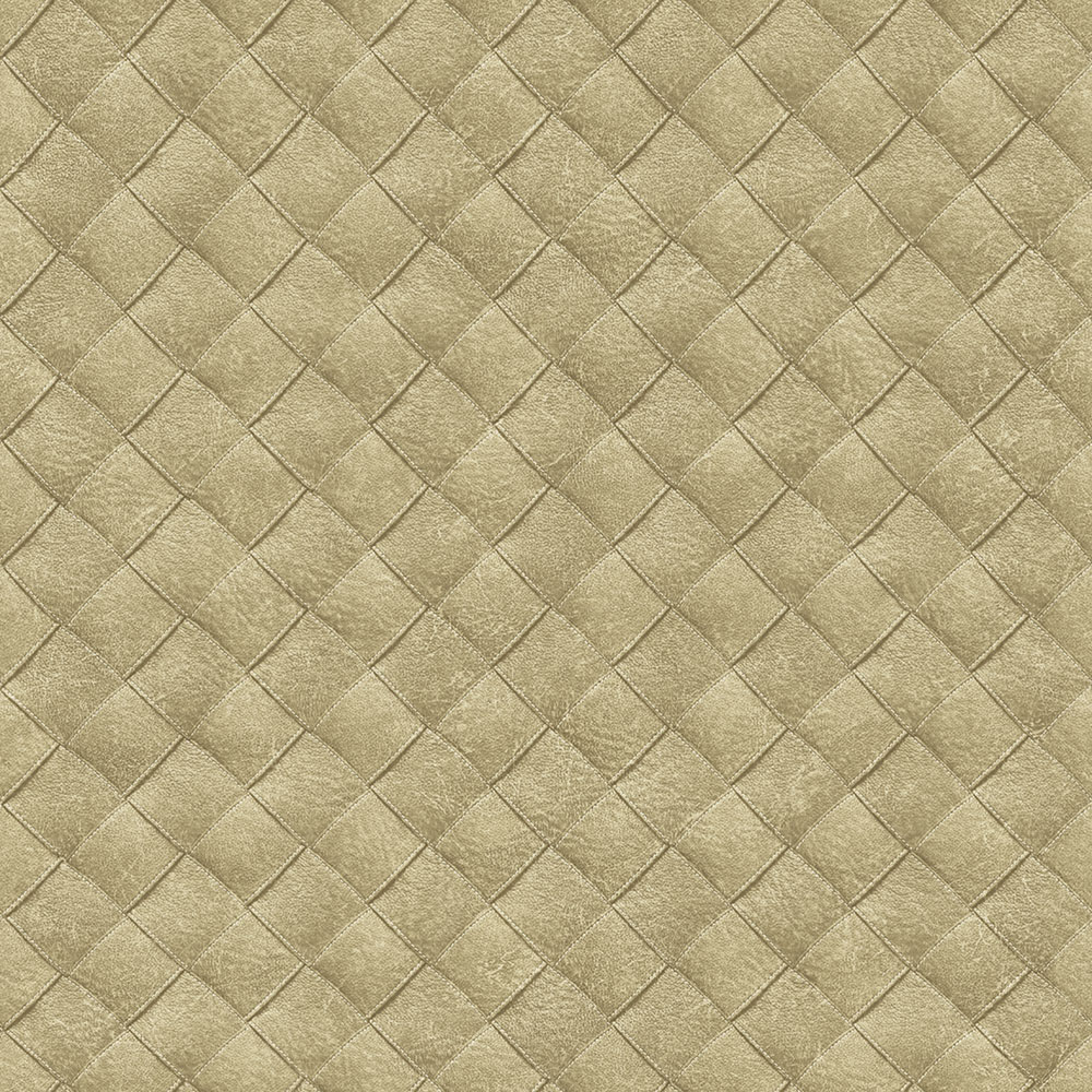 Non-woven beige wallpaper, leather imitation TA25071 Tahiti, Decoprint