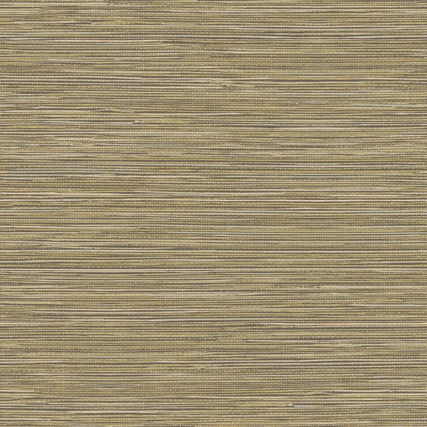 Textured non-woven stripes wallpaper, brown, fabric imitation, TA25042, Tahiti, Shades of Colour, Decoprint