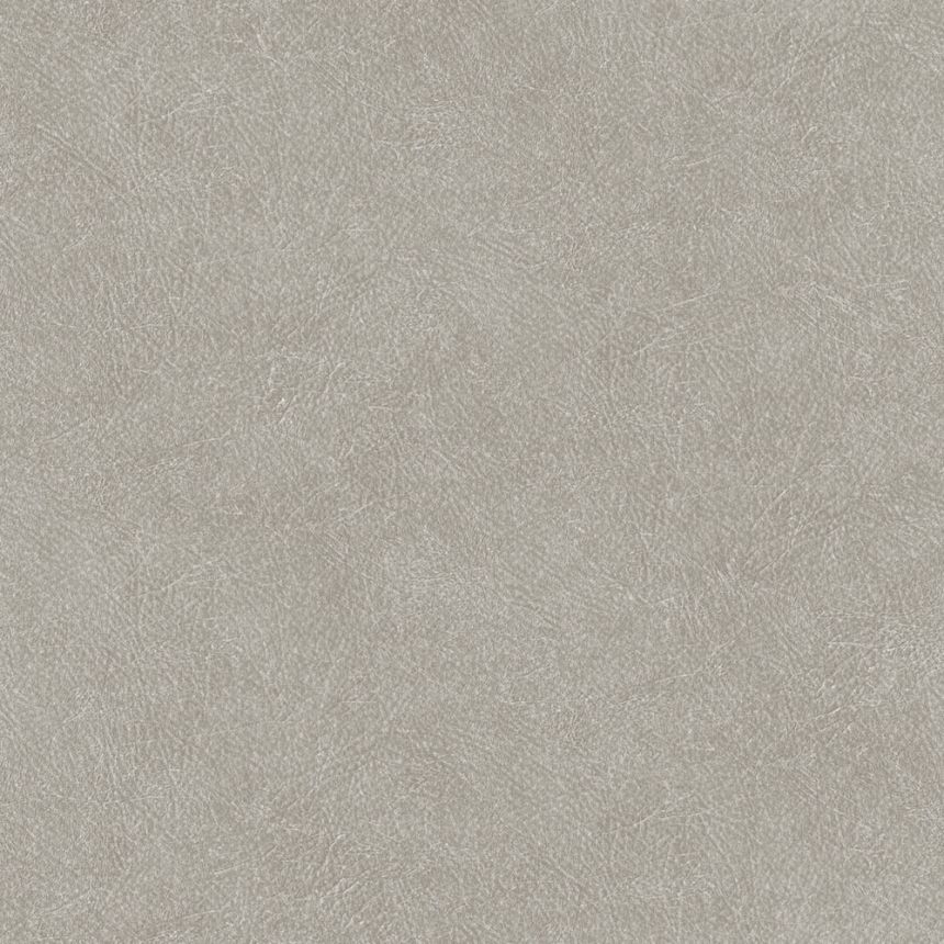 Grey non-woven wallpaper, imitation leather TA25023 Tahiti, Shades of Colour, Decoprint