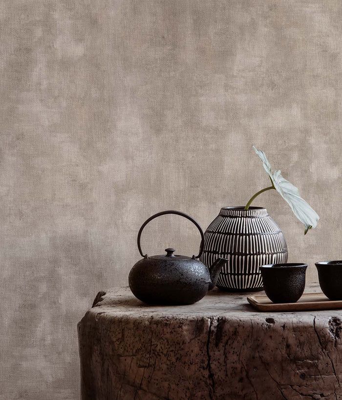 Non-woven wallpaper, ochre, TA25007 Tahiti, Shades of Colour, Decoprint