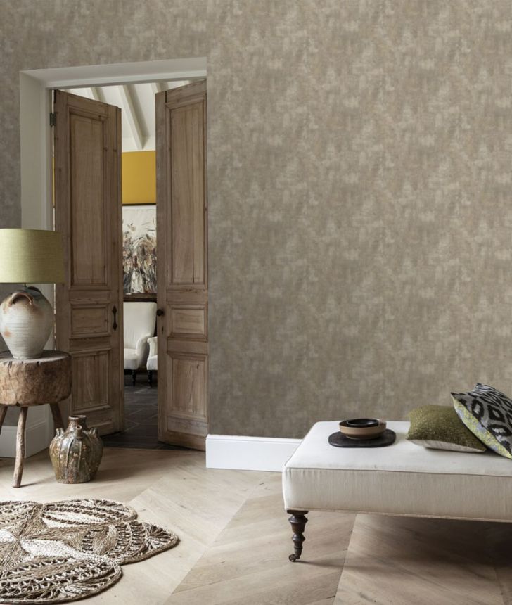 Textured non-woven wallpaper, grey TA25002 Tahiti, Shades of Colour, Decoprint