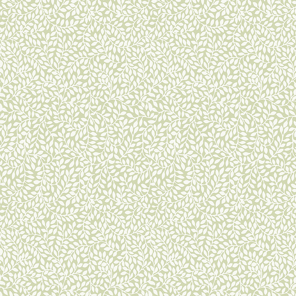 Non-woven wallpaper with white twigs 113352, Laura Ashley, Graham & Brown