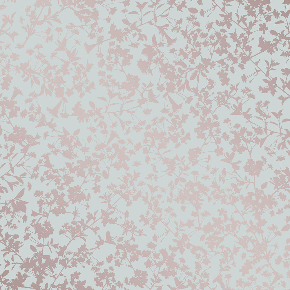 Blue non-woven wallpaper, Flowers, M52404, Adéle, Ugépa