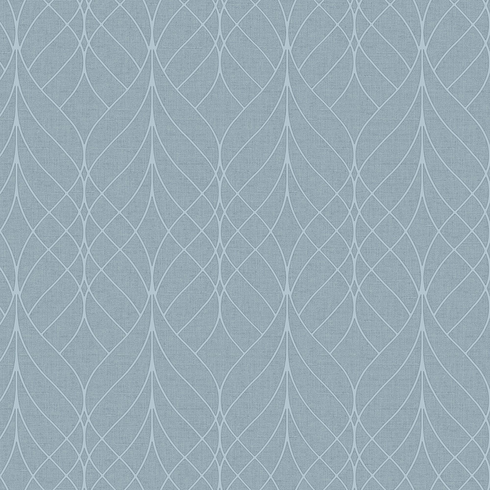 Blue geometric non-woven wallpaper, M41991D, Adéle, Ugépa