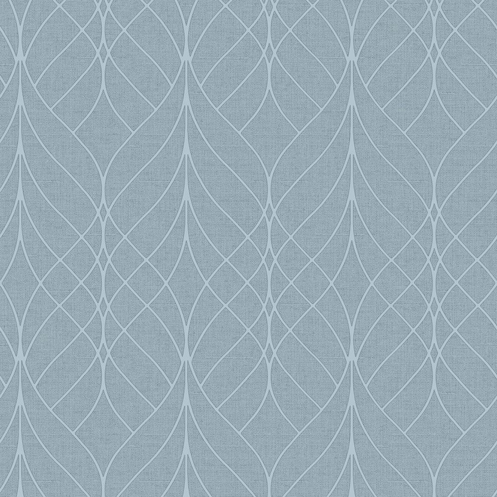 Blue geometric non-woven wallpaper, M41901, Adéle, Ugépa