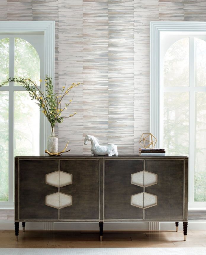 Grey-brown non-woven stripes wallpaper OS4231, Modern Nature II, York