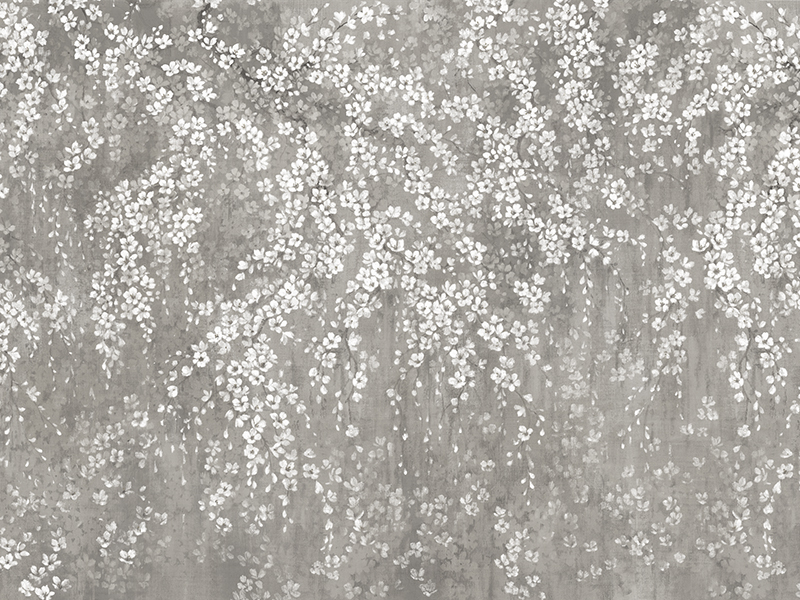 Flowers wall mural, Z66876, 5,10 X 3 m, Satin Flowers, Zambaiti Parati