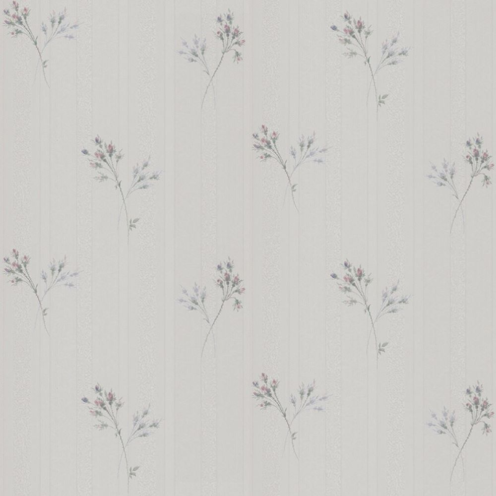 Beige non-woven floral wallpaper, Z66863, Satin Flowers, Zambaiti Parati