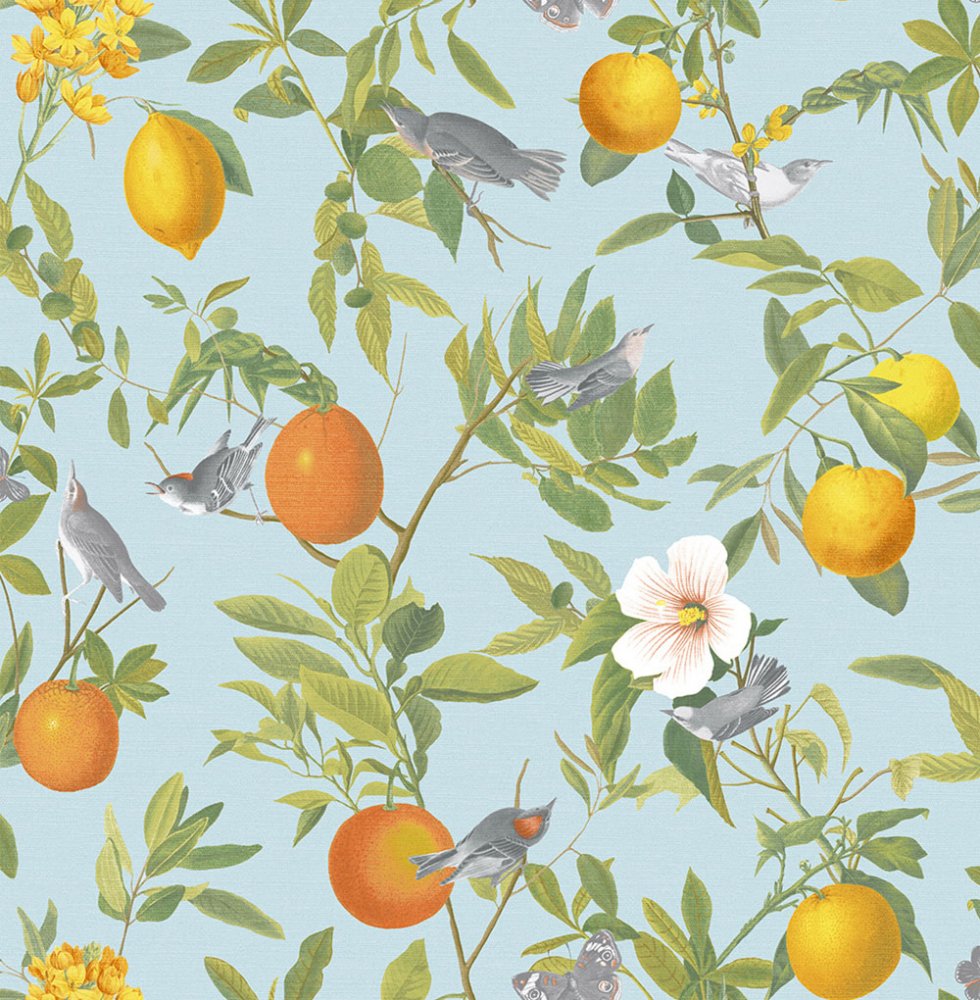 Luxury non-woven wallpaper orange tree 105640 Reverie, Graham&Brown